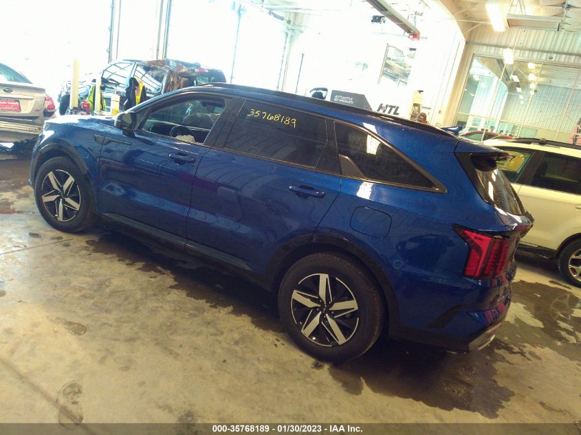 2022 KIA SORENTO S VIN: 5XYRL4LC2NG129001