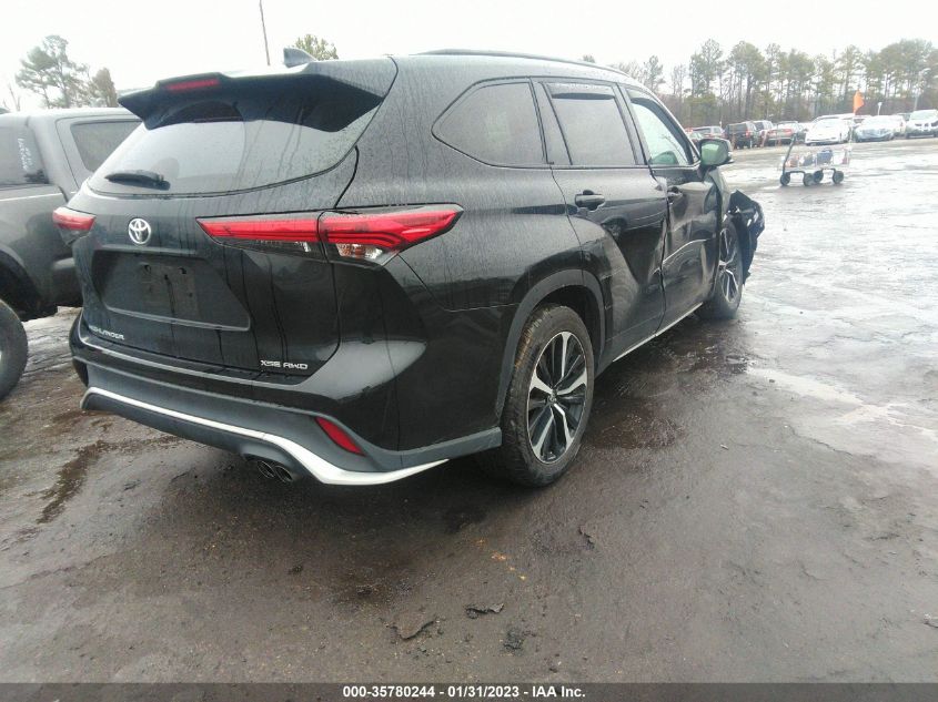 2021 TOYOTA HIGHLANDER XSE VIN: 5TDLZRBH8MS120464
