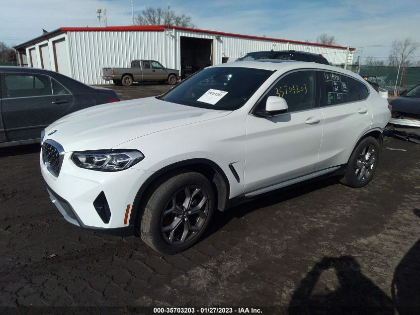 2022 BMW X4 XDRIVE30I VIN: 5UX33DT06N9K12412