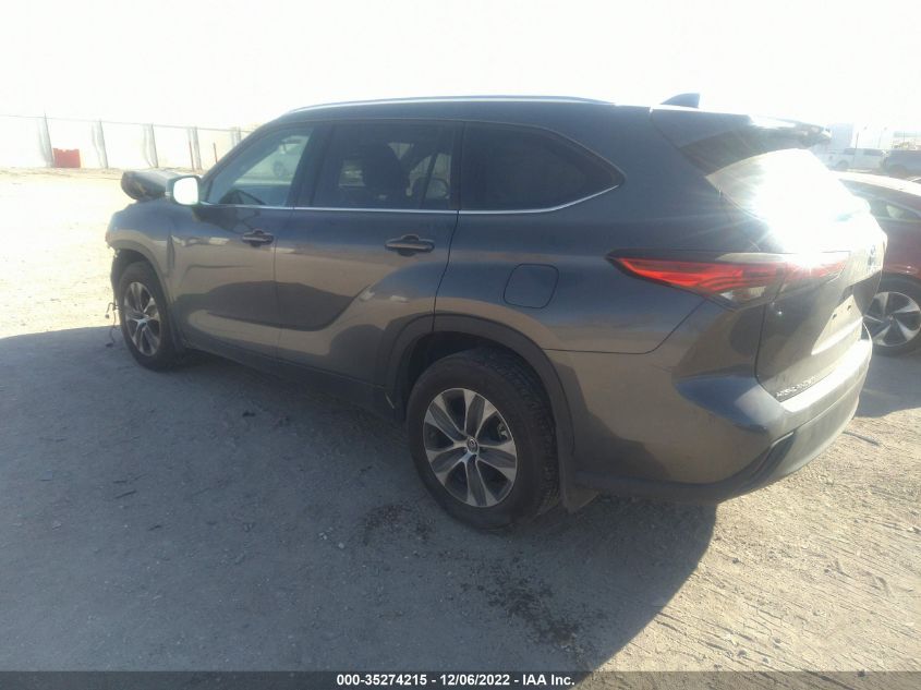 2021 TOYOTA HIGHLANDER XLE VIN: 5TDGZRBH1MS143506