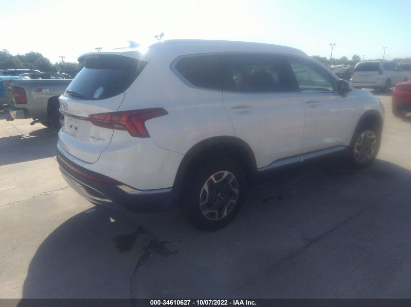 2021 HYUNDAI SANTA FE HYBRID BLUE VIN: KM8S2DA19MU008853