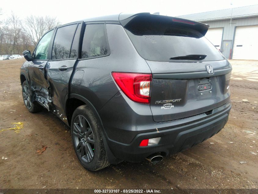 2021 HONDA PASSPORT EX-L VIN: 5FNYF8H56MB034791