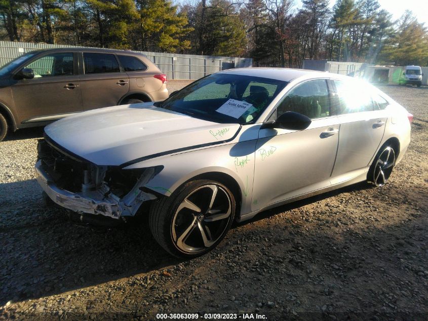 2022 HONDA ACCORD SEDAN SPORT VIN: 1HGCV1F37NA050564