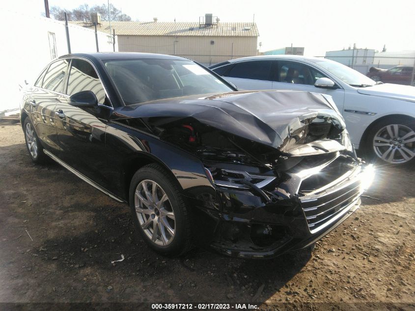 2022 AUDI A4 SEDAN PREMIUM VIN: WAUABAF46NN007394