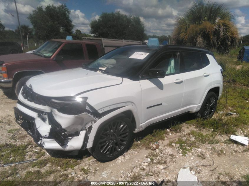 2022 JEEP COMPASS HIGH ALTITUDE VIN: 3C4NJDCB6NT168615