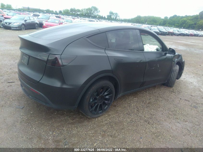 2021 TESLA MODEL Y LONG RANGE VIN: 5YJYGDEE0MF265650