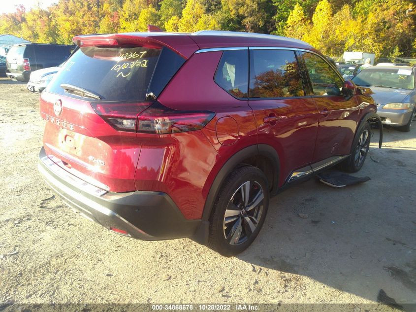 2022 NISSAN ROGUE SL VIN: 5N1BT3CB6NC672659