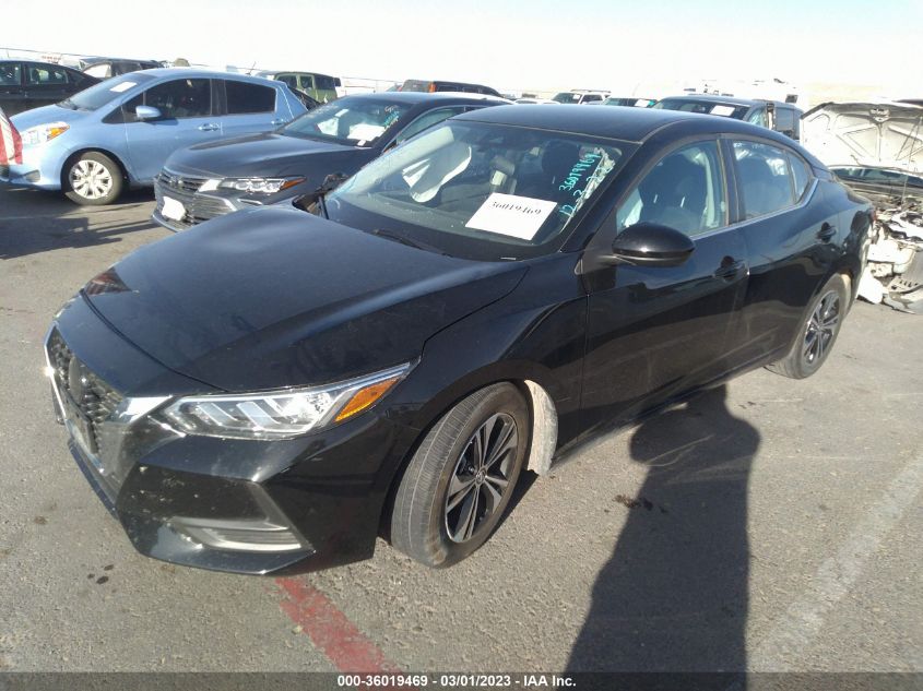 2022 NISSAN SENTRA SV VIN: 3N1AB8CV9NY267495