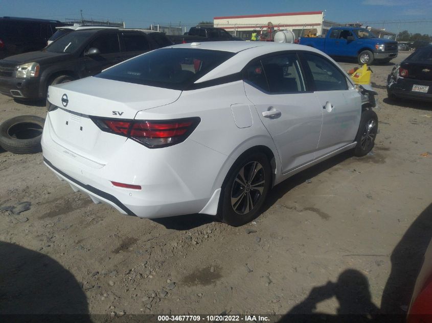 2022 NISSAN SENTRA SV VIN: 3N1AB8CV3NY262082