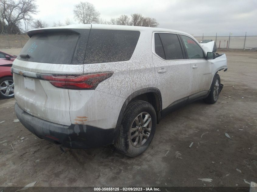 2022 CHEVROLET TRAVERSE LS VIN: 1GNEVFKW8NJ103364