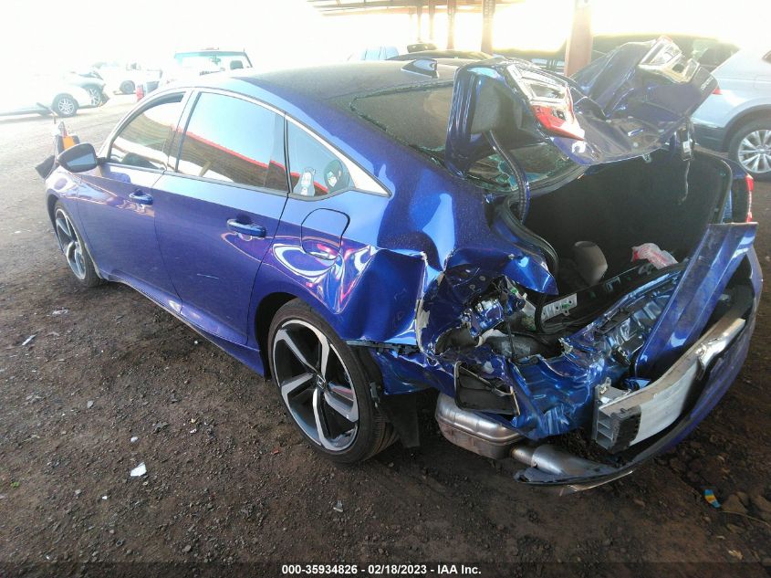 2022 HONDA ACCORD SEDAN SPORT VIN: 1HGCV1F39NA010986