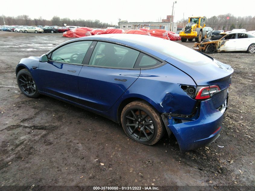 2022 TESLA MODEL 3 LONG RANGE VIN: 5YJ3E1EB9NF109130