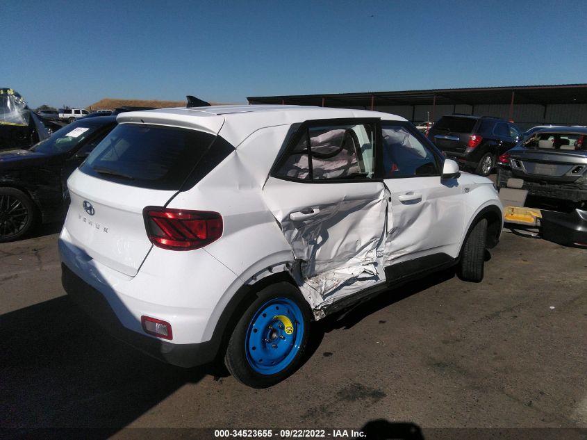 2022 HYUNDAI VENUE SE VIN: KMHRB8A36NU197308