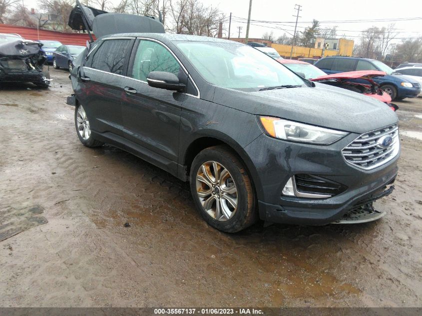 2021 FORD EDGE TITANIUM VIN: 2FMPK3K95MBA49412