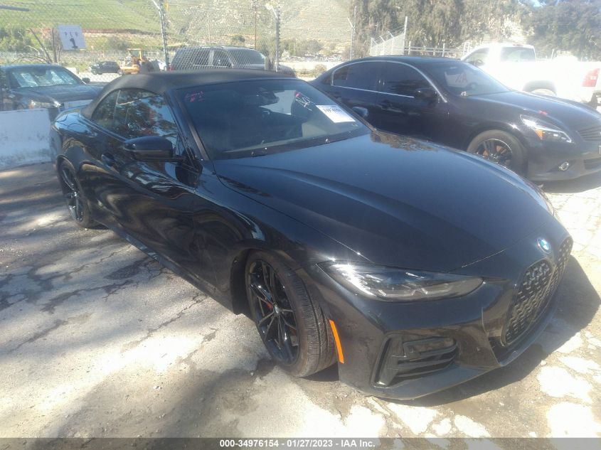 2022 BMW 4 SERIES 430I VIN: WBA23AT01NCK73338