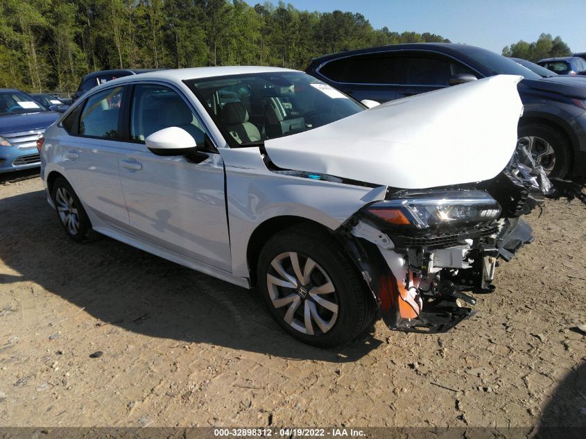 2022 HONDA CIVIC SEDAN LX VIN: 2HGFE2F24NH543565