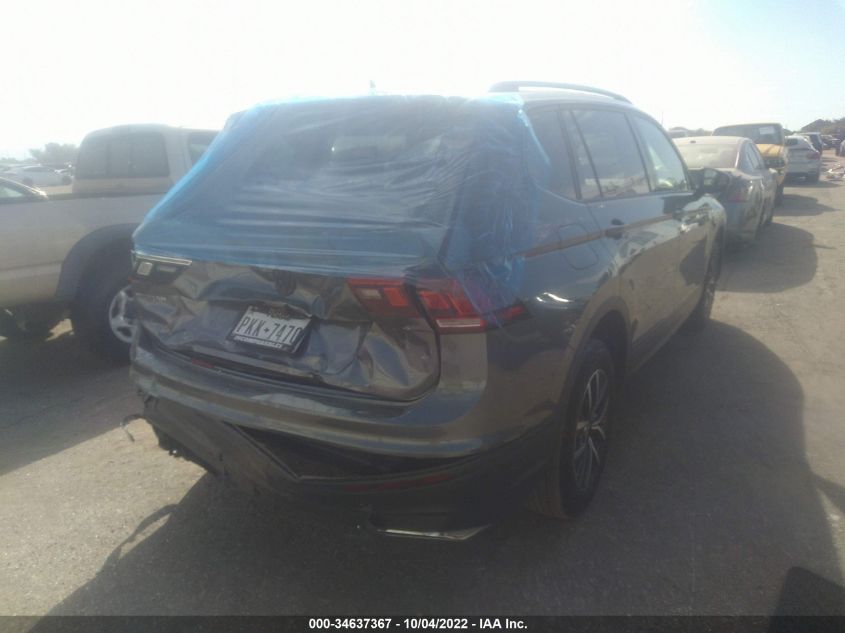 2021 VOLKSWAGEN TIGUAN S VIN: 3VV1B7AX0MM076633