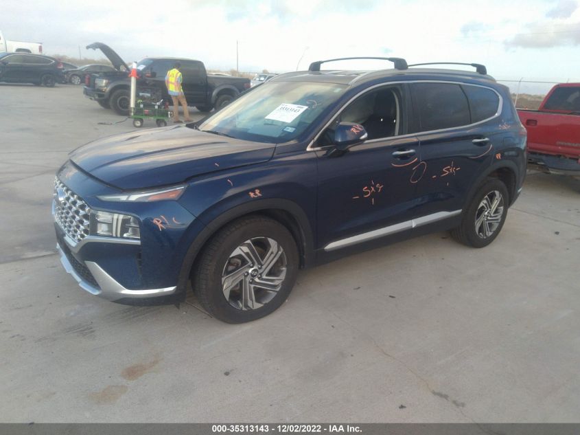 2022 HYUNDAI SANTA FE SEL VIN: 5NMS64AJ8NH376457