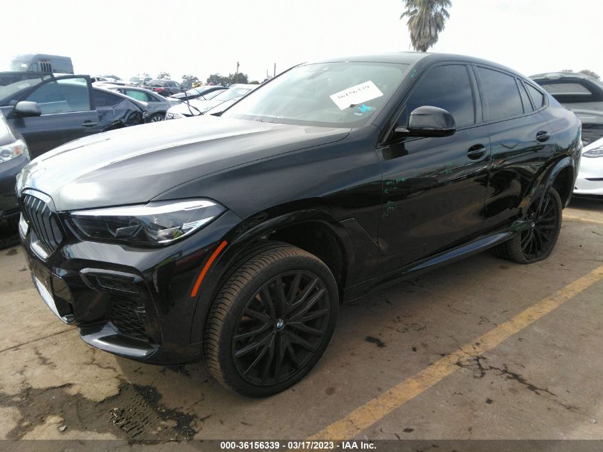 2022 BMW X6 XDRIVE40I VIN: 5UXCY6C02N9K61717