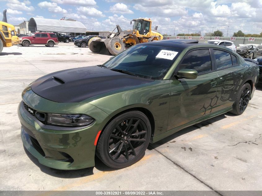 2021 DODGE CHARGER SCAT PACK VIN: 2C3CDXGJ9MH528490