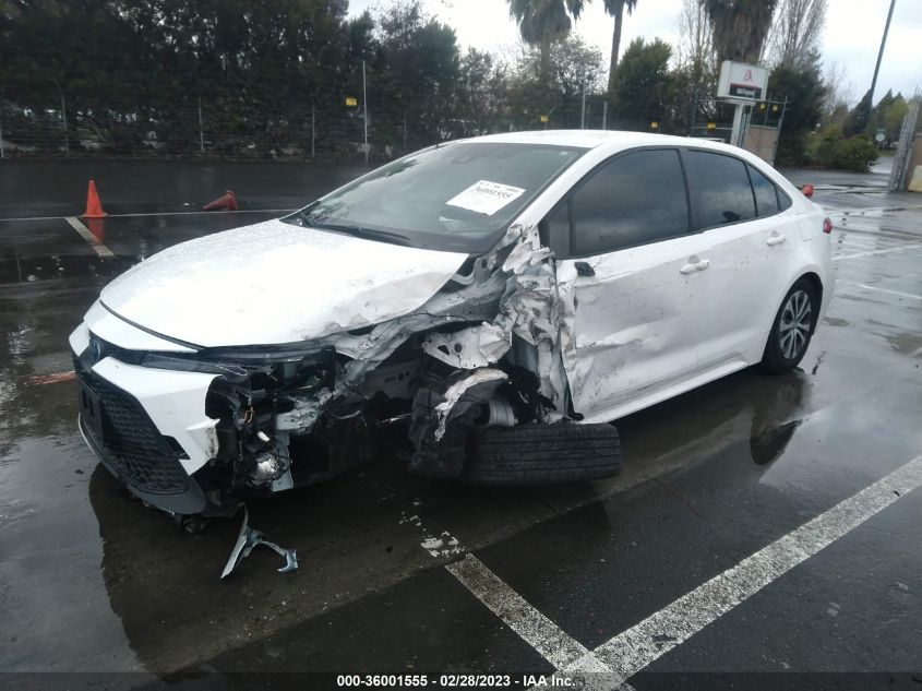 2022 TOYOTA COROLLA HYBRID LE VIN: JTDEAMDE1N3012146