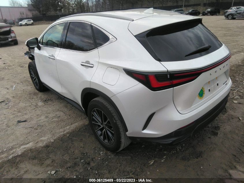 2022 LEXUS NX NX 350 VIN: 2T2AGCEZ3NC009387