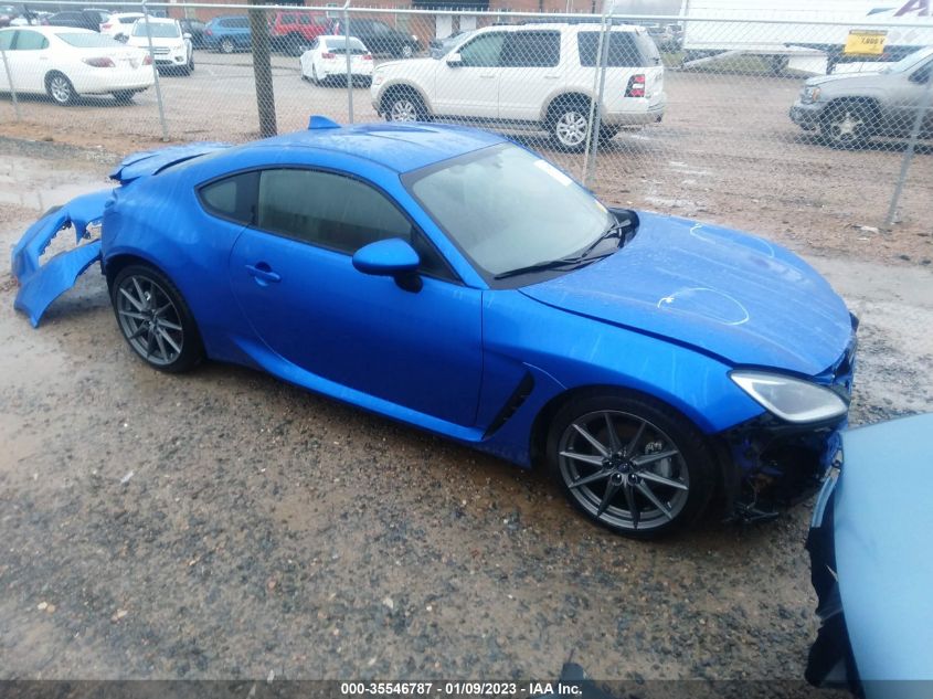2022 SUBARU BRZ LIMITED VIN: JF1ZDBF13N8701542