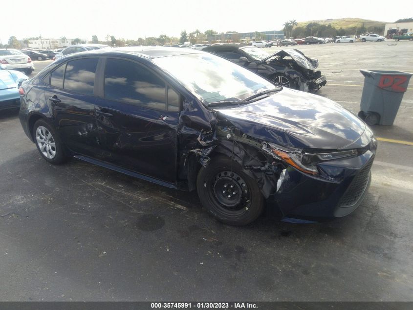 2022 TOYOTA COROLLA LE VIN: 5YFEPMAE8NP361783