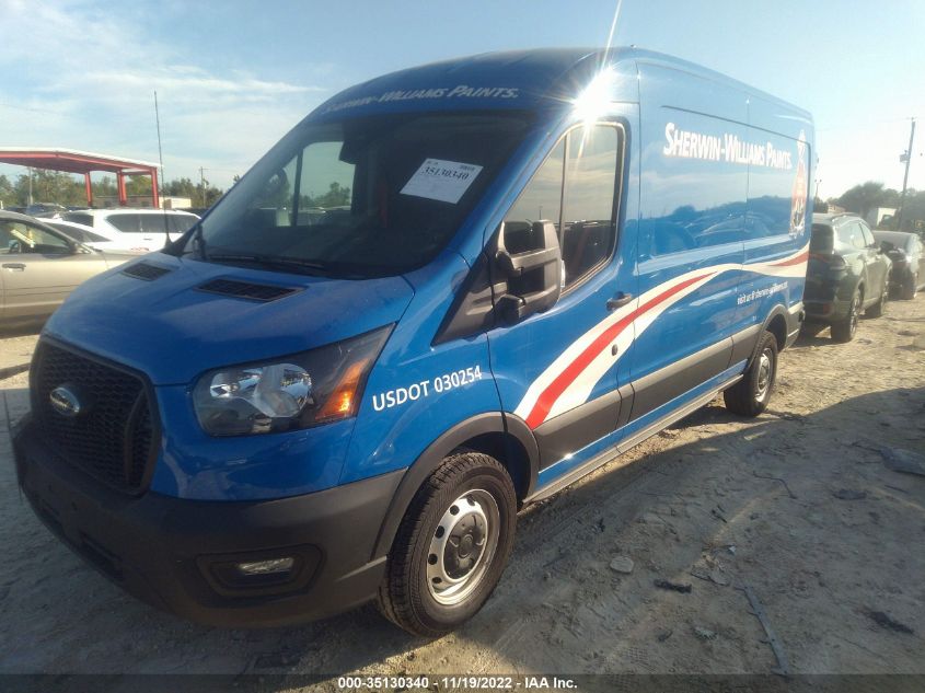 2021 FORD TRANSIT CARGO VAN VIN: 1FTBR1C88MKA92572