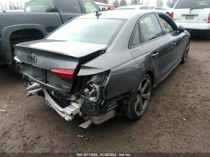 2022 AUDI A4 SEDAN S LINE PREMIUM PLUS VIN: WAUEAAF47NA015693