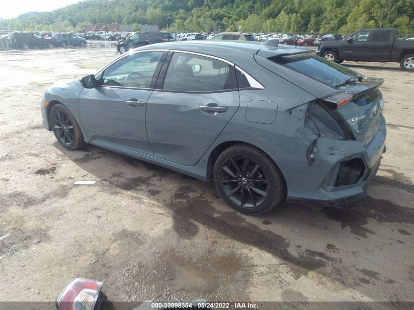 2020 HONDA CIVIC HATCHBACK EX VIN: SHHFK7H63LU408597
