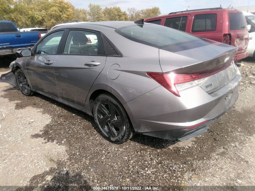 2021 HYUNDAI ELANTRA HYBRID BLUE VIN: KMHLM4AJ8MU007353