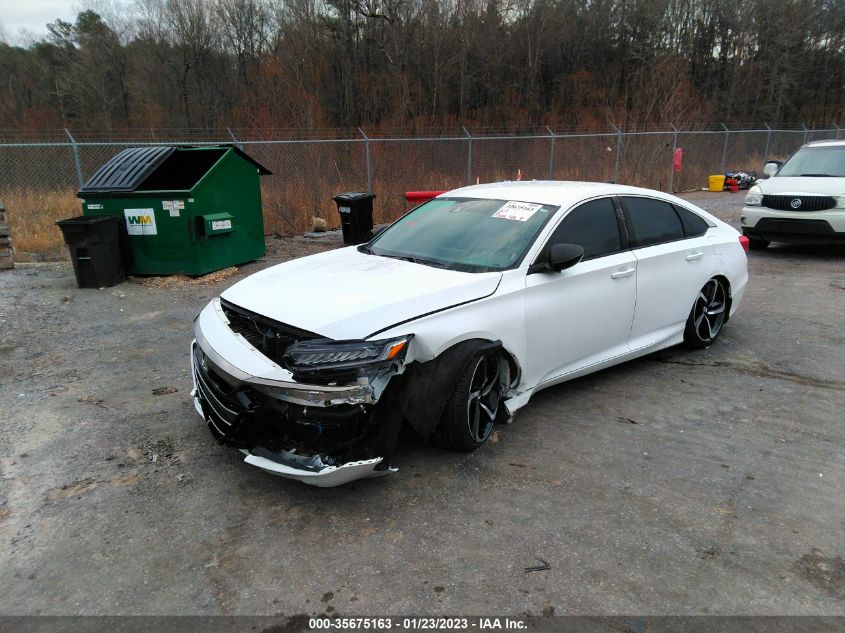 2022 HONDA ACCORD SEDAN SPORT VIN: 1HGCV1F39NA009451