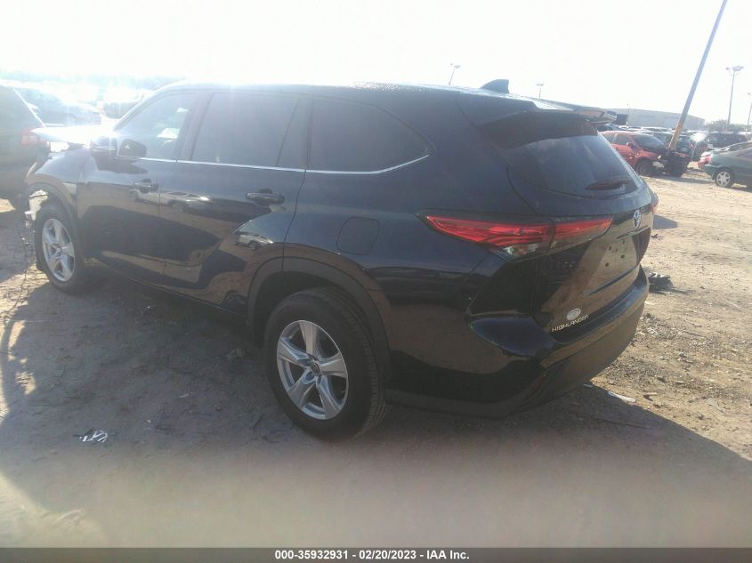 2022 TOYOTA HIGHLANDER L VIN: 5TDCZRAH1NS546869