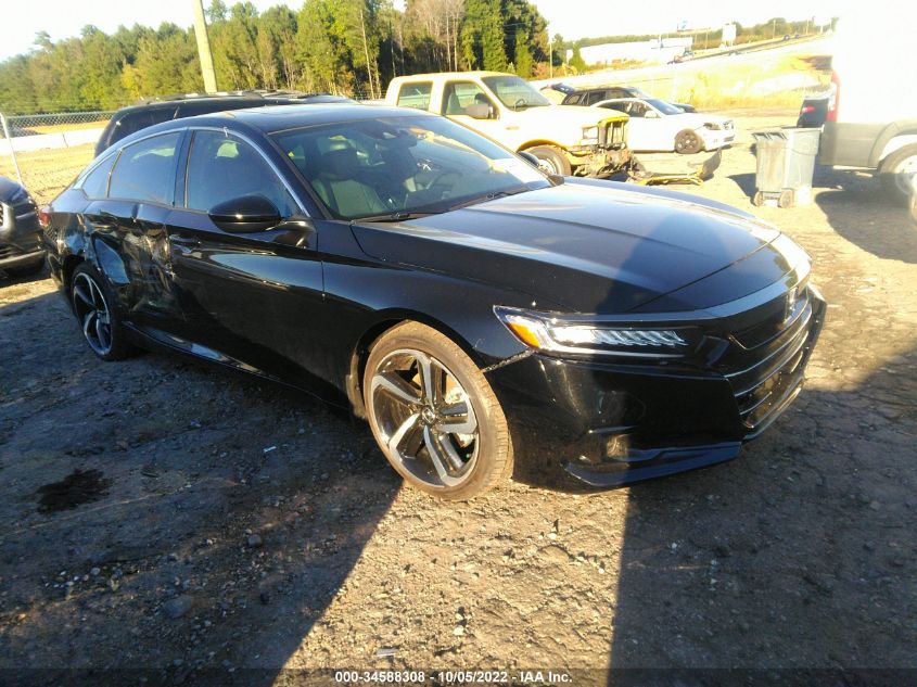 2022 HONDA ACCORD SEDAN SPORT VIN: 1HGCV2F38NA007244
