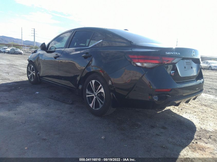 2022 NISSAN SENTRA SV VIN: 3N1AB8CV9NY237459