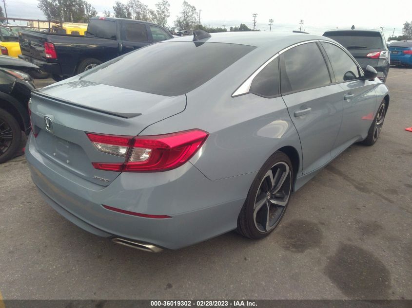2022 HONDA ACCORD SEDAN SPORT VIN: 1HGCV1F34NA053969