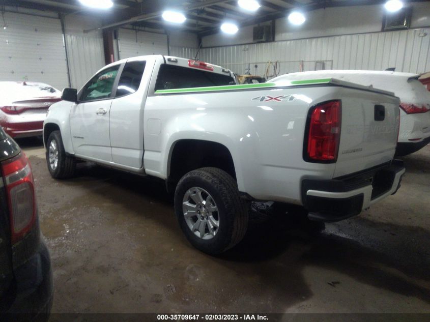 2021 CHEVROLET COLORADO 4WD LT VIN: 1GCHTCEA1M1244012
