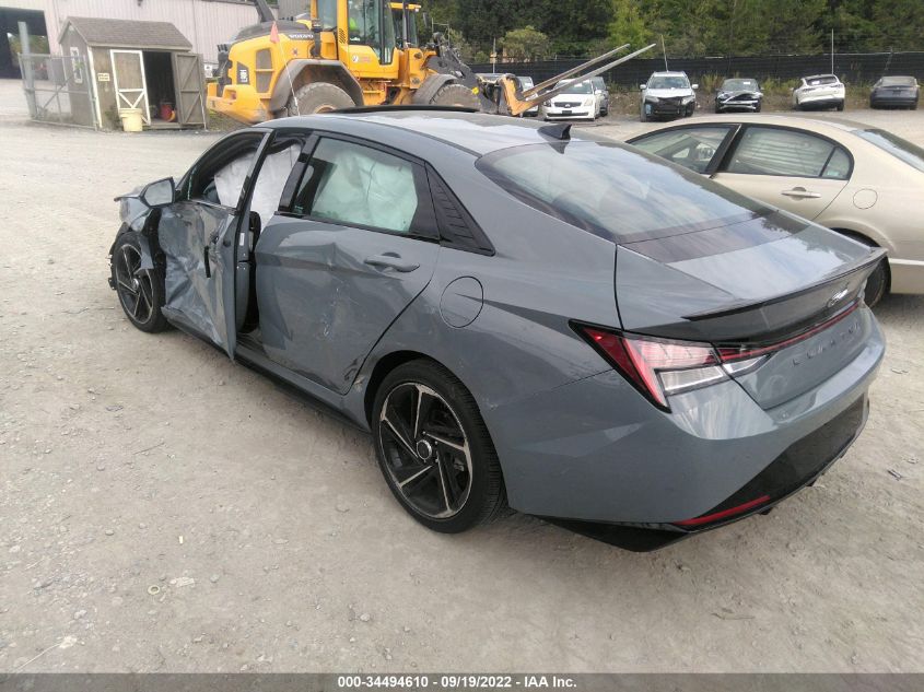 2022 HYUNDAI ELANTRA N LINE VIN: KMHLR4AF3NU238949
