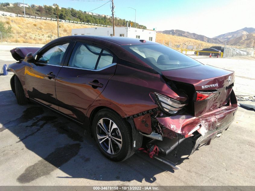 2022 NISSAN SENTRA SV VIN: 3N1AB8CV1NY263604