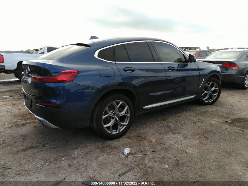 2021 BMW X4 XDRIVE30I VIN: 5UX2V1C08M9G18696