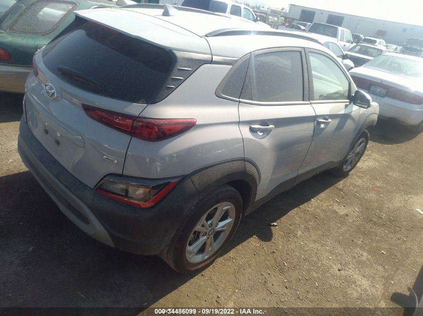 2022 HYUNDAI KONA SEL VIN: KM8K6CAB7NU816398