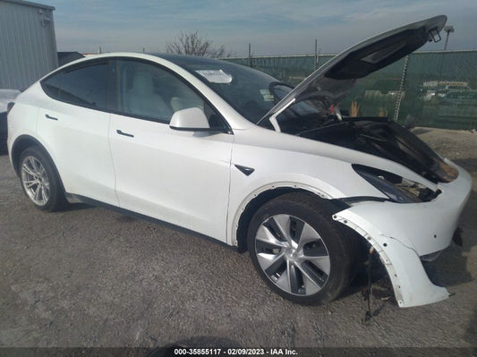 2022 TESLA MODEL Y LONG RANGE VIN: 7SAYGDEE8NF391629