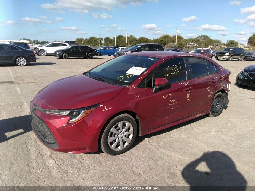 2022 TOYOTA COROLLA LE VIN: JTDEPMAE9NJ197755