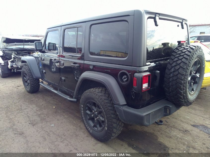 2020 JEEP WRANGLER UNLIMITED WILLYS VIN: 1C4HJXDG2LW285608