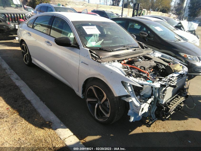 2022 HONDA ACCORD HYBRID SPORT VIN: 1HGCV3F26NA038814