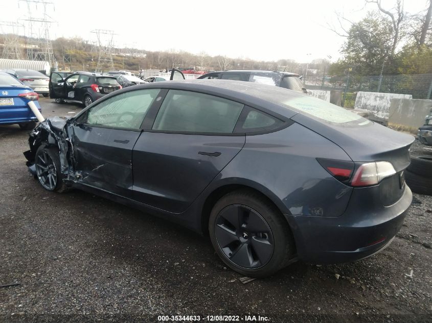 2022 TESLA MODEL 3 LONG RANGE VIN: 5YJ3E1EB8NF324191