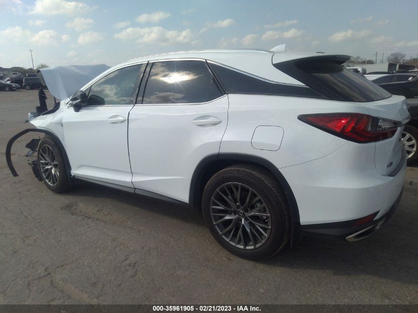 2022 LEXUS RX RX 350 F SPORT HANDLING VIN: 2T2YZMDA8NC349936