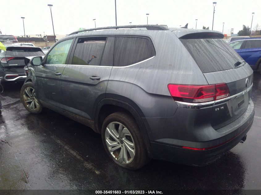 2021 VOLKSWAGEN ATLAS 3.6L V6 SE W/TECHNOLOGY VIN: 1V2JR2CA8MC518810