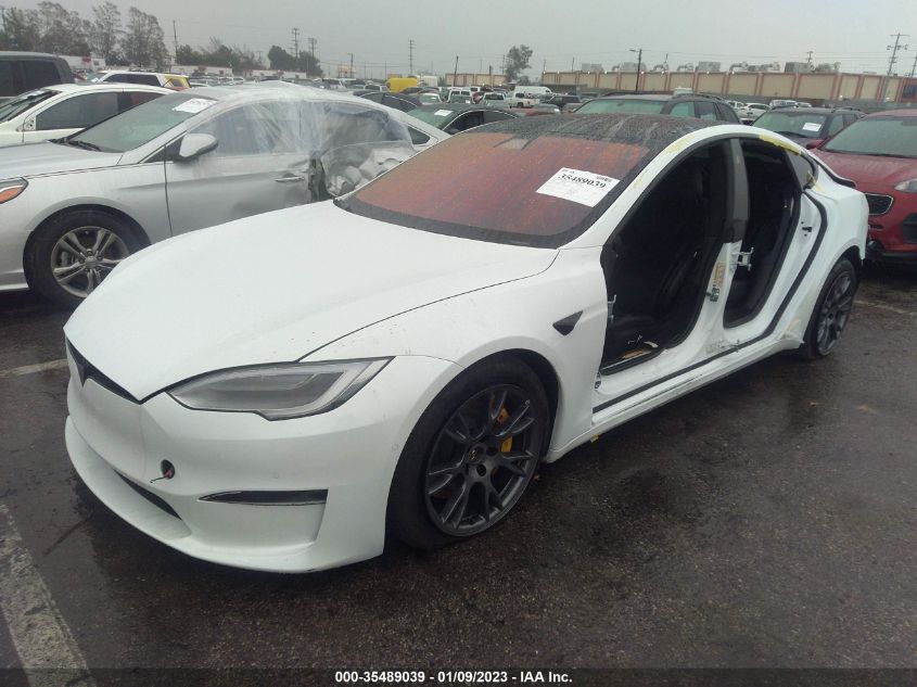 2021 TESLA MODEL S PLAID VIN: 5YJSA1E62MF449258